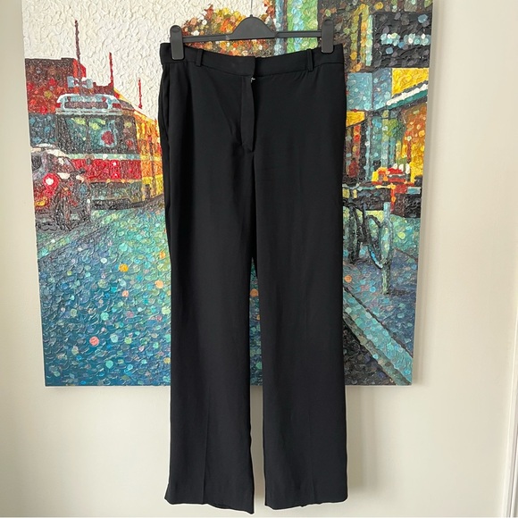 Aritzia Babaton Agency Pants Crepette material size 10 full length - Picture 2 of 10